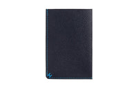 HERMES H Sellier Epsom Calfskin Card Clip Card Holder Regular Men's Dark Blue