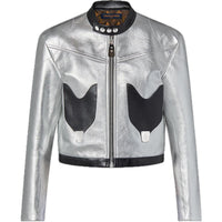 LOUIS VUITTON SS23 Cropped Coats Women's Silver