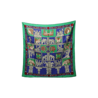 HERMES Silk Scarves Women's Multicolor