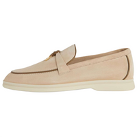 Loro Piana Summer Charms Walk Loafers Women's Light Camel