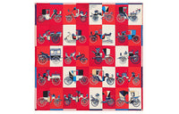HERMES Silk Scarves Women's Red
