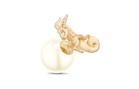 DIOR Stud Earrings Women's Gold