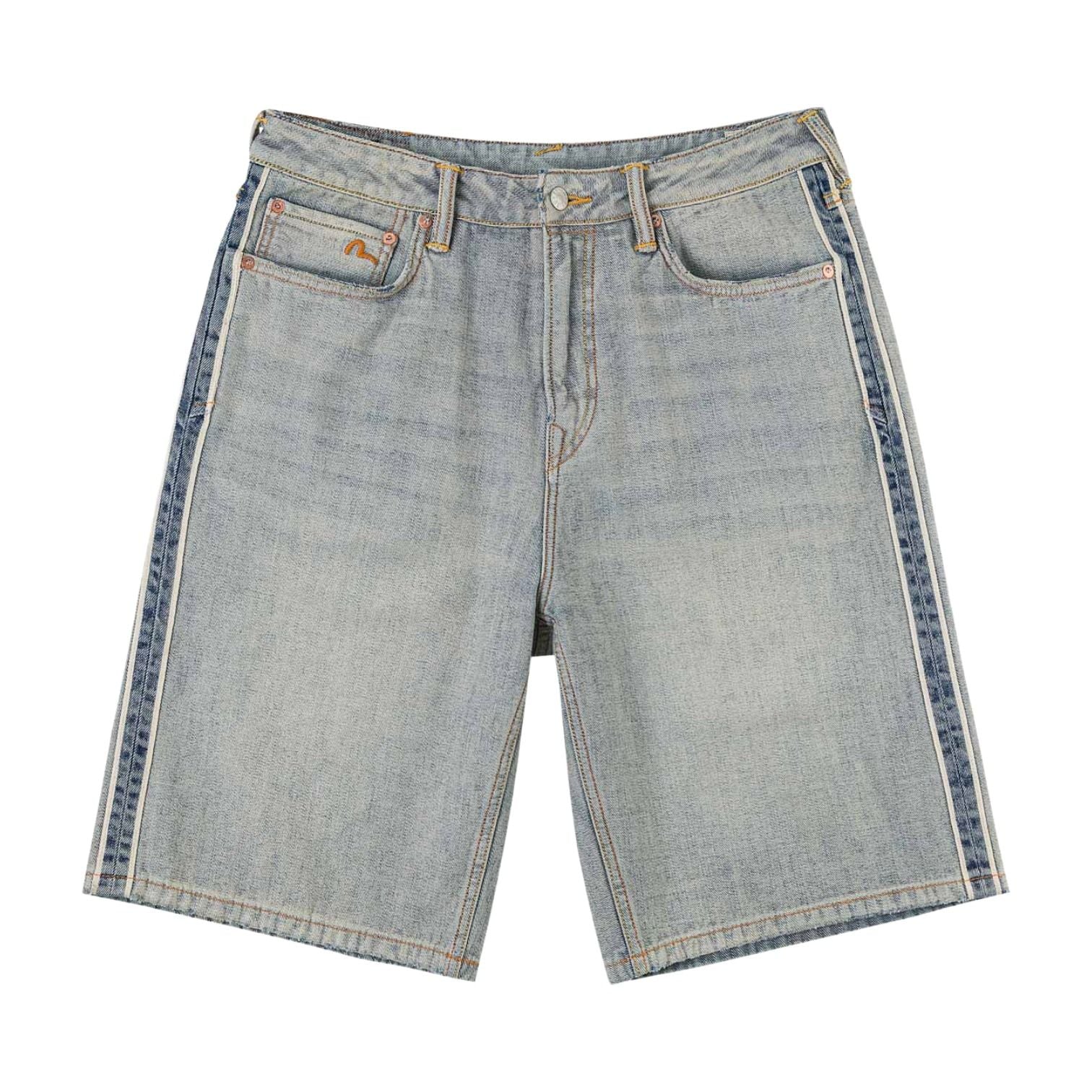 Palace x EVISU Long Denim Short 'Reverse Indigo' P30ST116