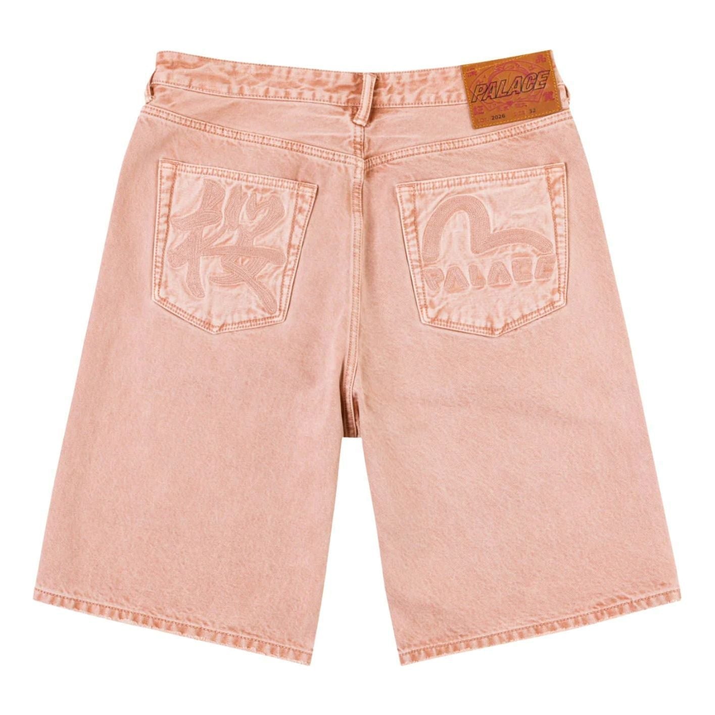 Palace x EVISU Long Denim Short 'Pink Wash' P30ST117