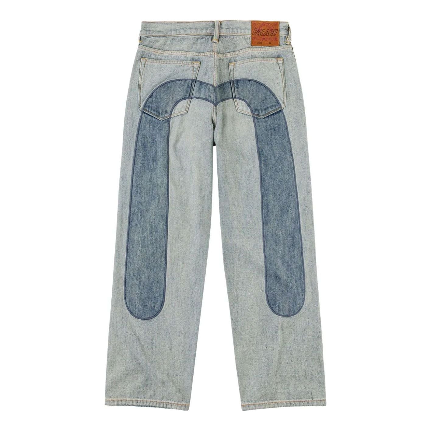 Palace x EVISU P90 Baggy Jean 'Reverse Indigo' P30T058