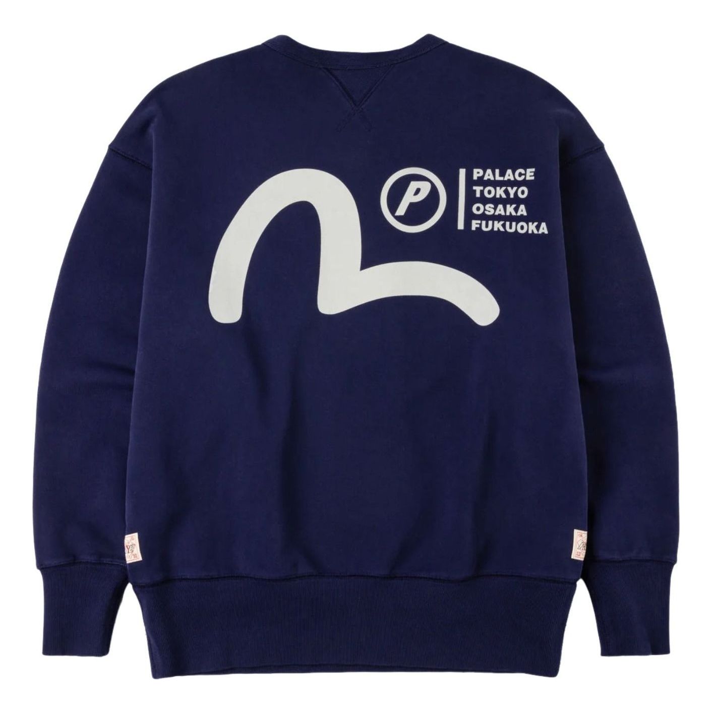 Palace x Evisu Multi-City Seagull Logo Sweatshirt 'Navy' P30CS263