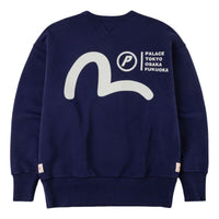 Palace x Evisu Multi-City Seagull Logo Sweatshirt 'Navy' P30CS263