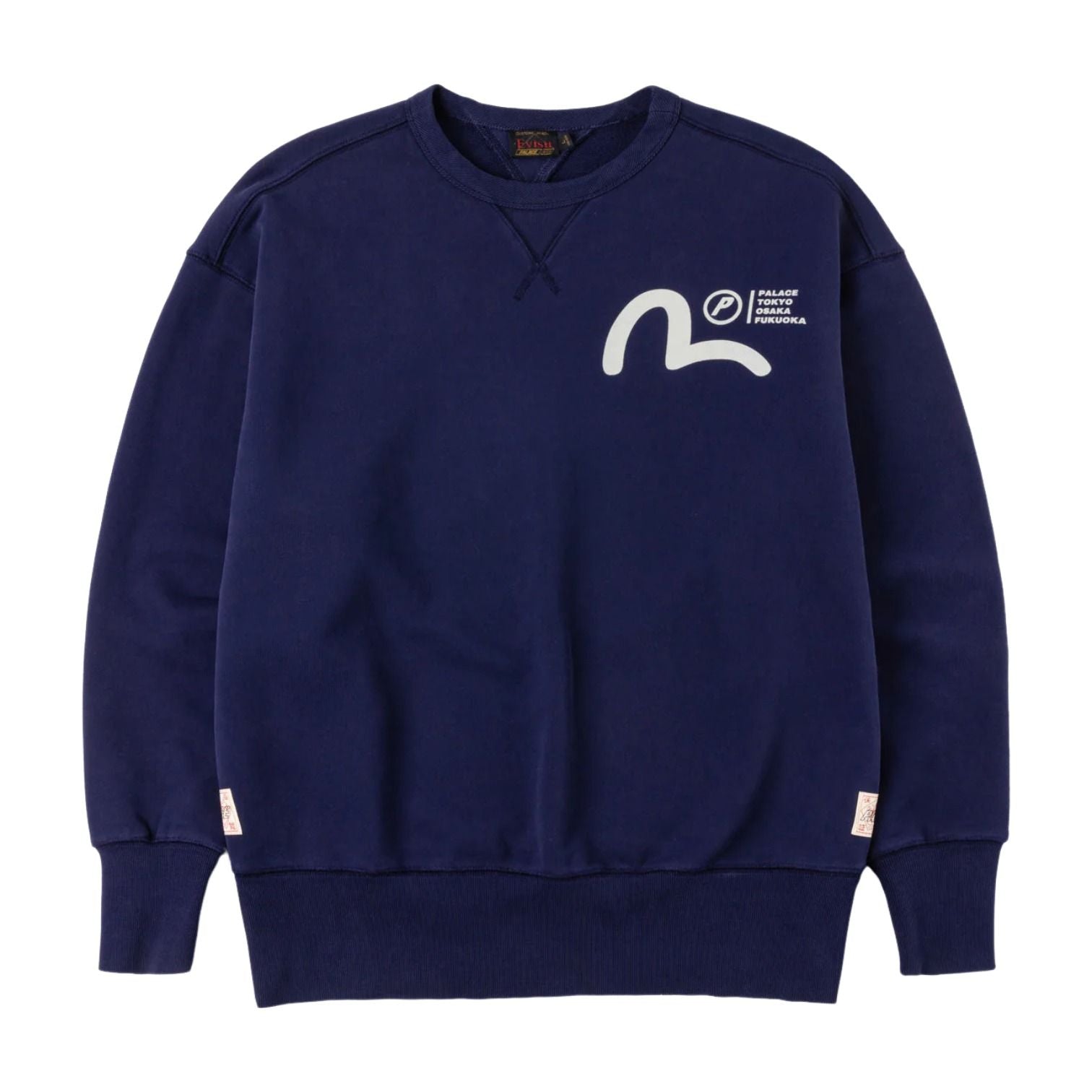 Palace x Evisu Multi-City Seagull Logo Sweatshirt 'Navy' P30CS263