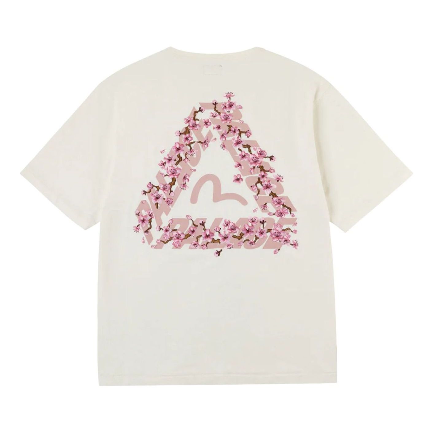 Palace x EVISU Heavy Wash T Shirt 'Off White' P30ES243
