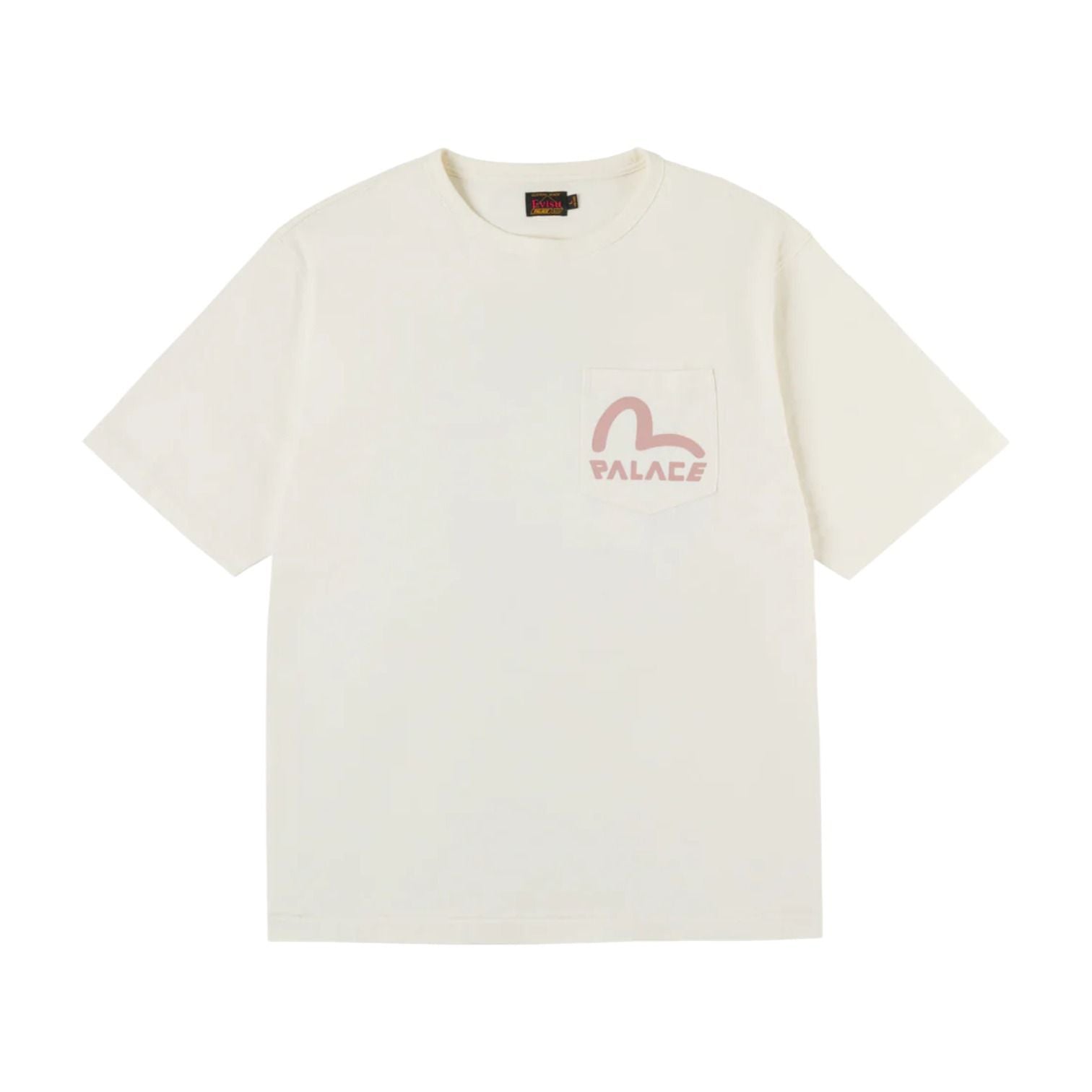 Palace x EVISU Heavy Wash T Shirt 'Off White' P30ES243