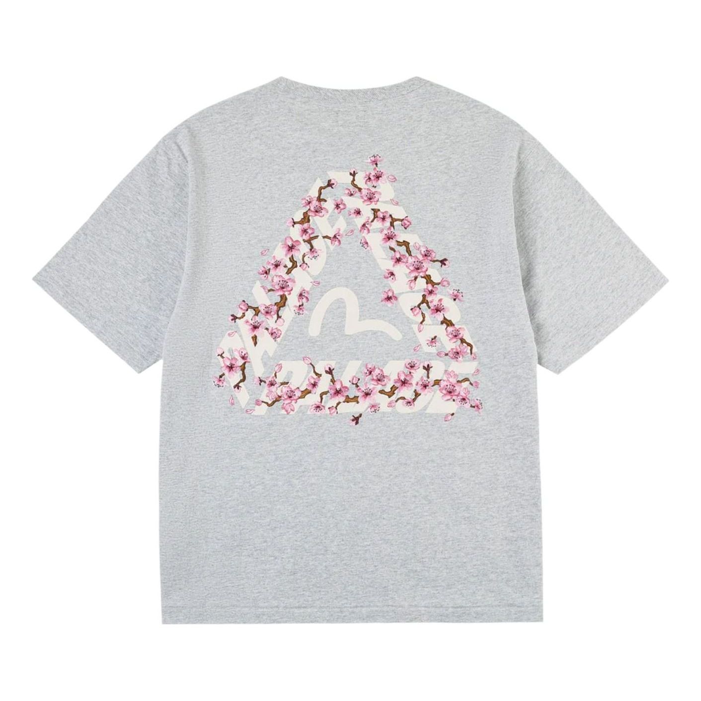 Palace x EVISU Heavy Wash T Shirt 'Grey Marl' P30ES242