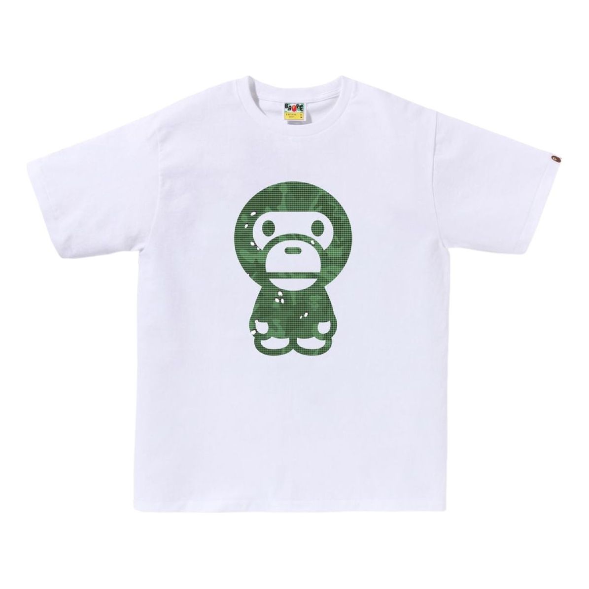 A Bathing Ape Bitmap Big Baby Milo Tee 'White' 2K80-110-009-WHITE