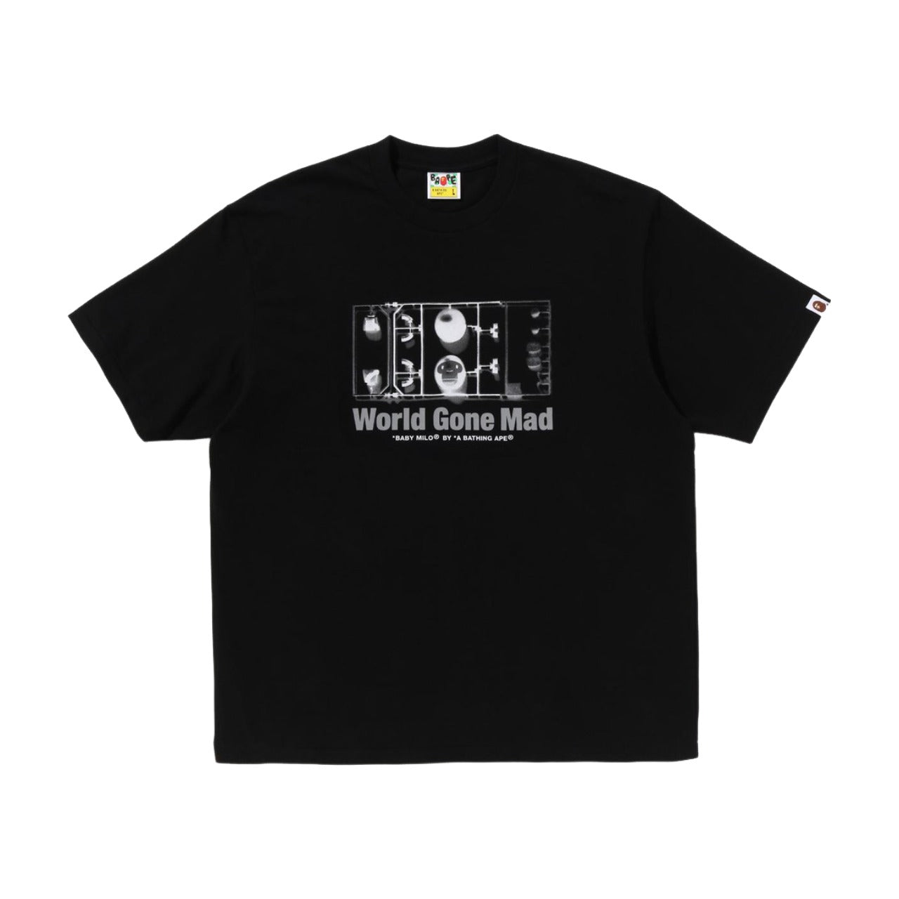 A Bathing Ape Baby Milo Figure Relaxed Fit Tee 'Black' 2K80-110-304-BLACK
