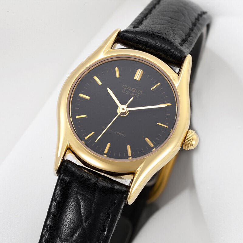 Casio Influencer Fashion Business Analog Watch 'Black Gold' MTP-1094Q-1A