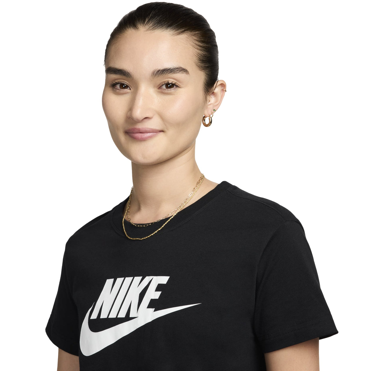 (WMNS) Nike Sportswear Essential Short Casual Crew Neck Short Sleeve T-Shirt Black BV6176-010