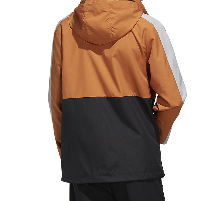adidas neo M Cs wb 2 Detachable Splicing Sports Jacket Brown FM0728