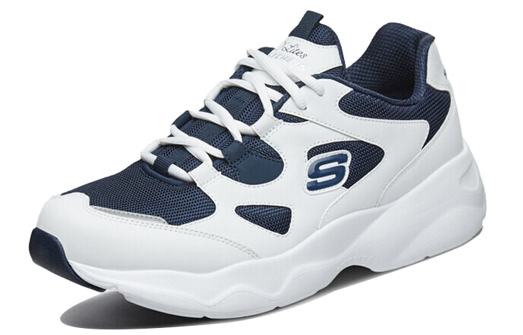 Skechers D'lites Low-Top Running Shoes White/Blue 999235-WNV