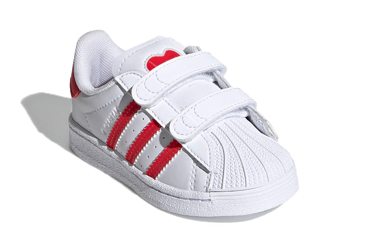 (TD) adidas originals Superstar 'White Red' FZ0644