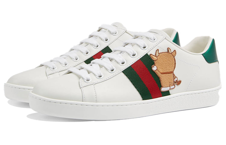 (WMNS) Doraemon x Gucci Ace 'Ivory Devil Patch' 655031-0FIU0-9091