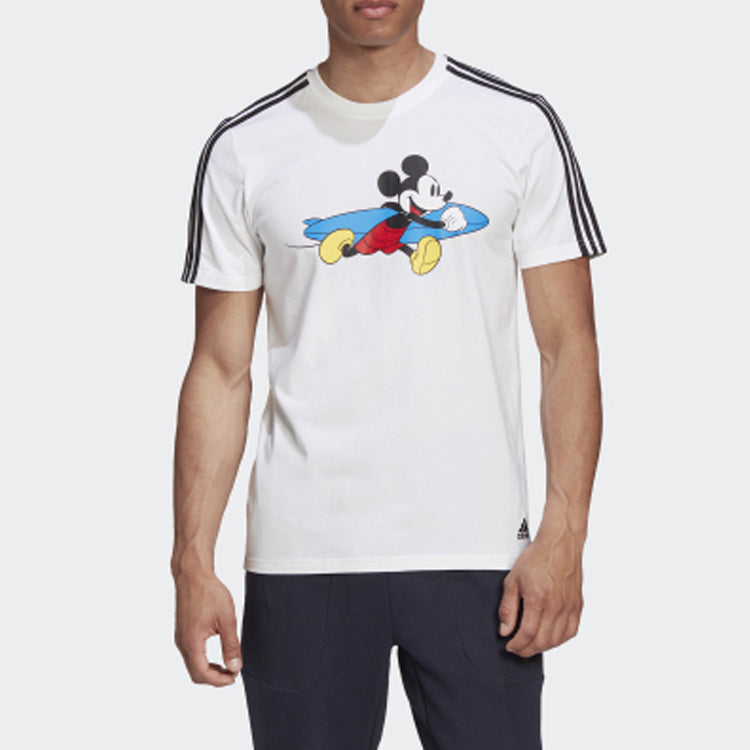 adidas Originals x Disney 3-stripe Tshirt 'Mickey Mouse White' GQ0902