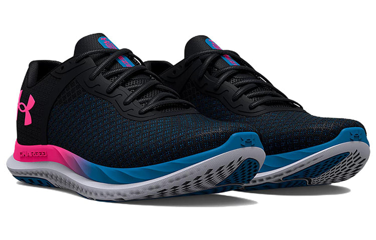 (WMNS) Under Armour Charged Breeze 'Black Electro Pink' 3025130-002