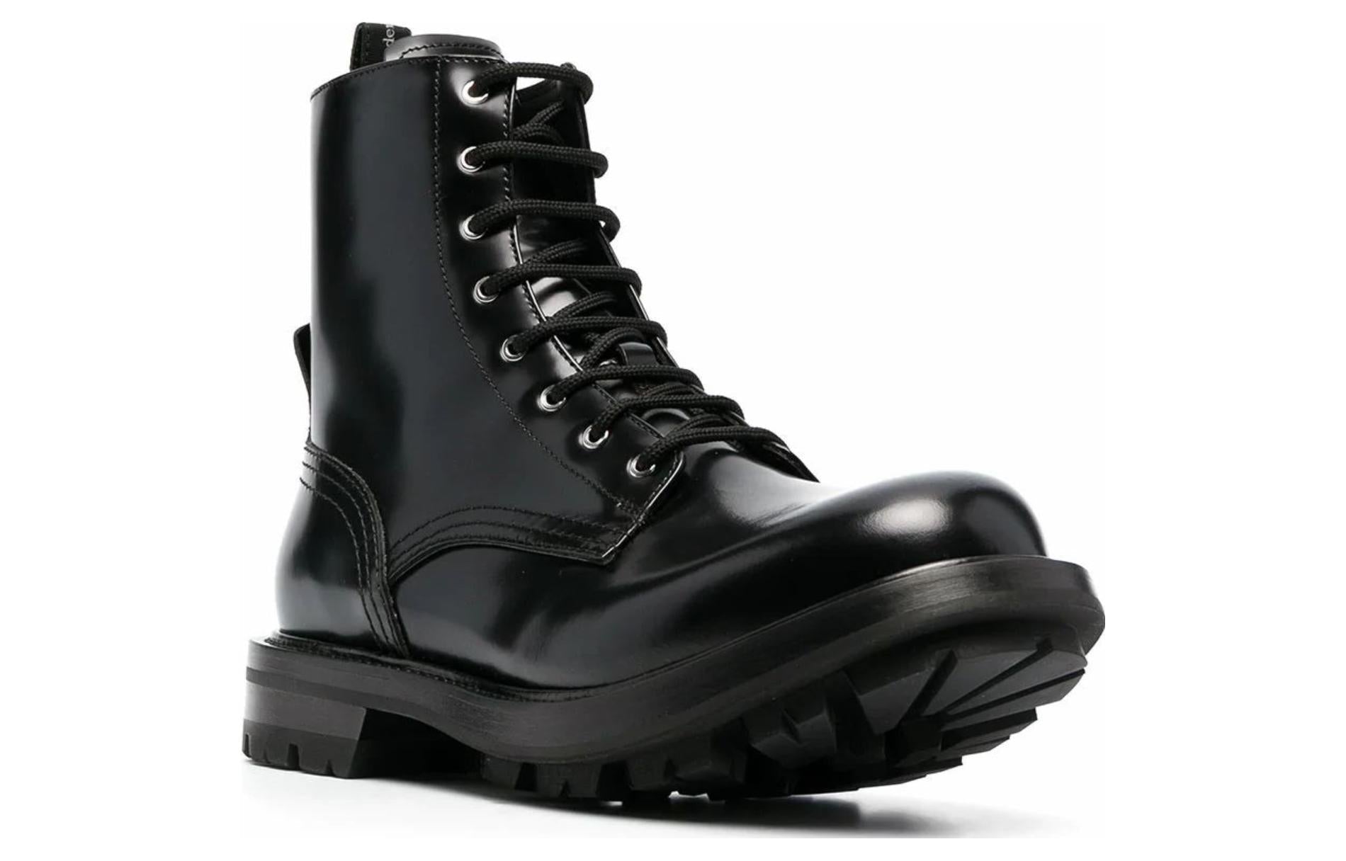 Alexander McQueen Worker Boot 'Black' 651621WHZ801000