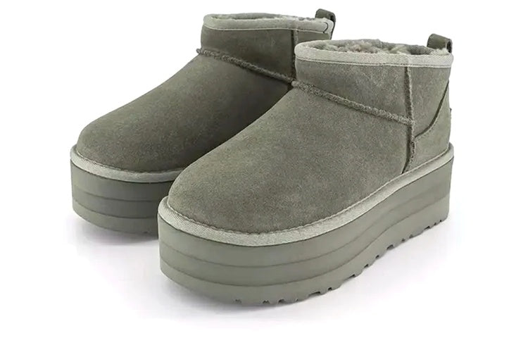 (WMNS) UGG Classic Ultra Mini Platform 'Moss Green' 1135092-MSG