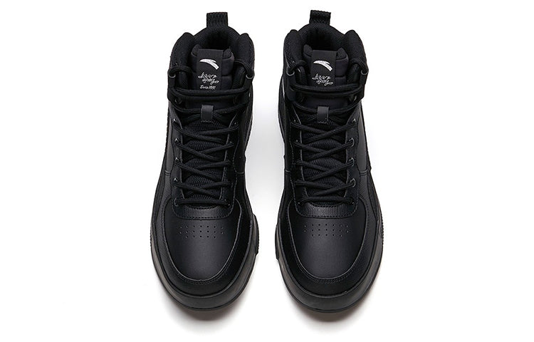 ANTA Mid Top Skateboarding Shoes 'Black' 912138011-5
