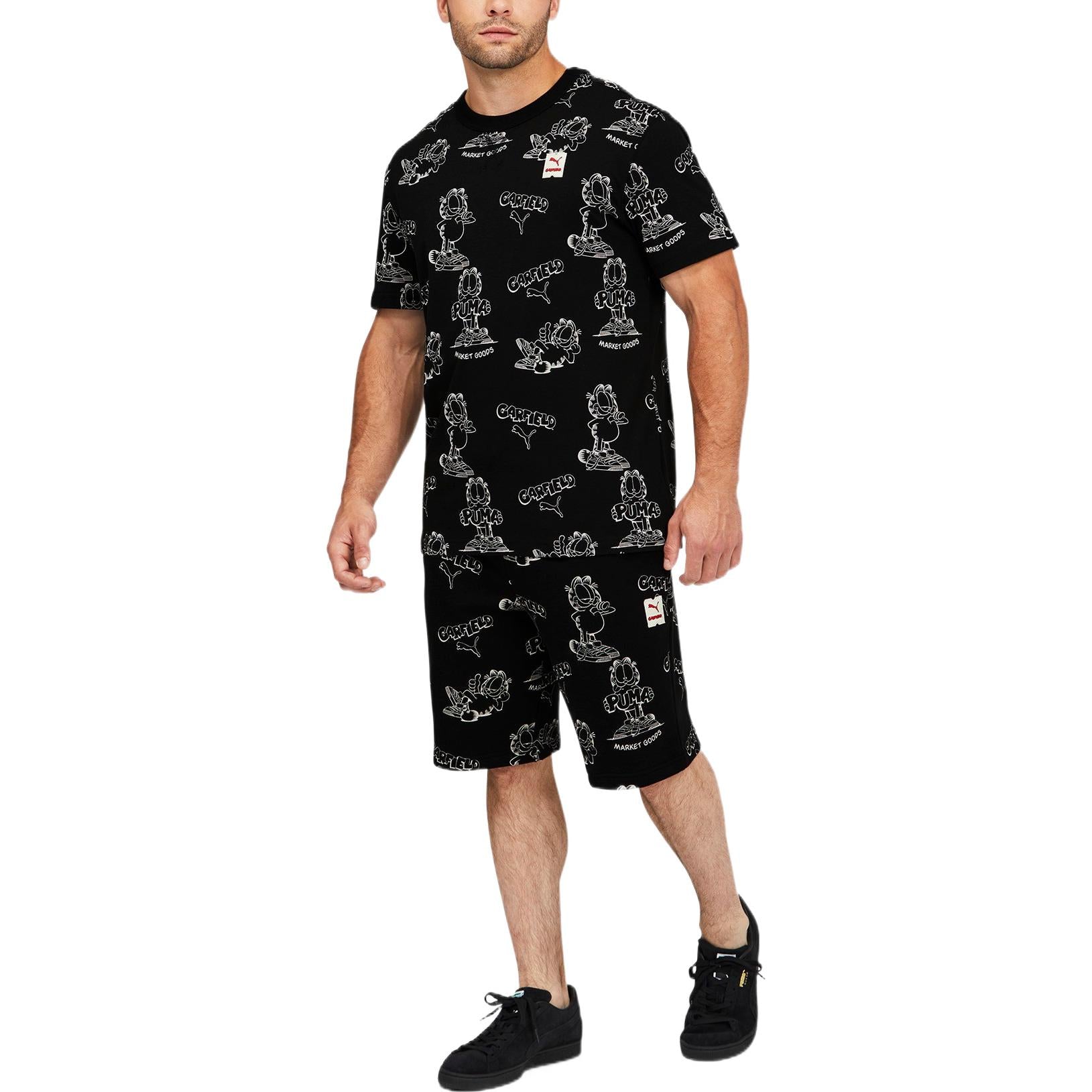 PUMA x GARFIELD Printed Tee 'Black' 534434-01