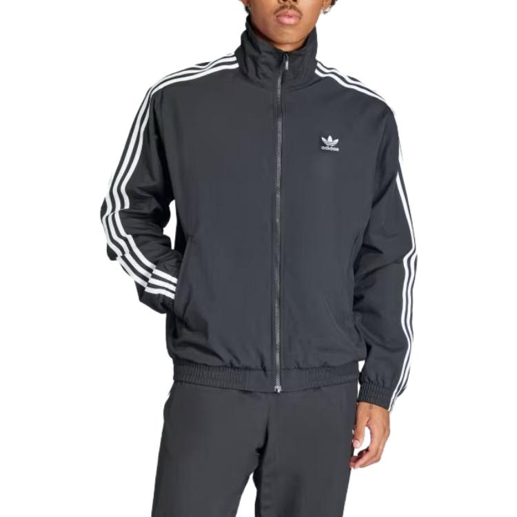 adidas Adicolor Woven Firebird Track Top Asia Sizing 'Black' IT2491