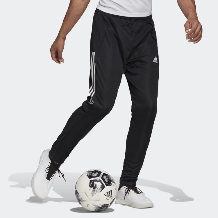 adidas Knitted Casual Sports Running Long Pants Men Black EA2475