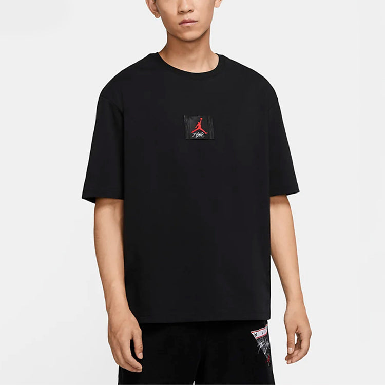 Air Jordan Flight Classic logo Basic Short Sleeve Black CZ1214-010
