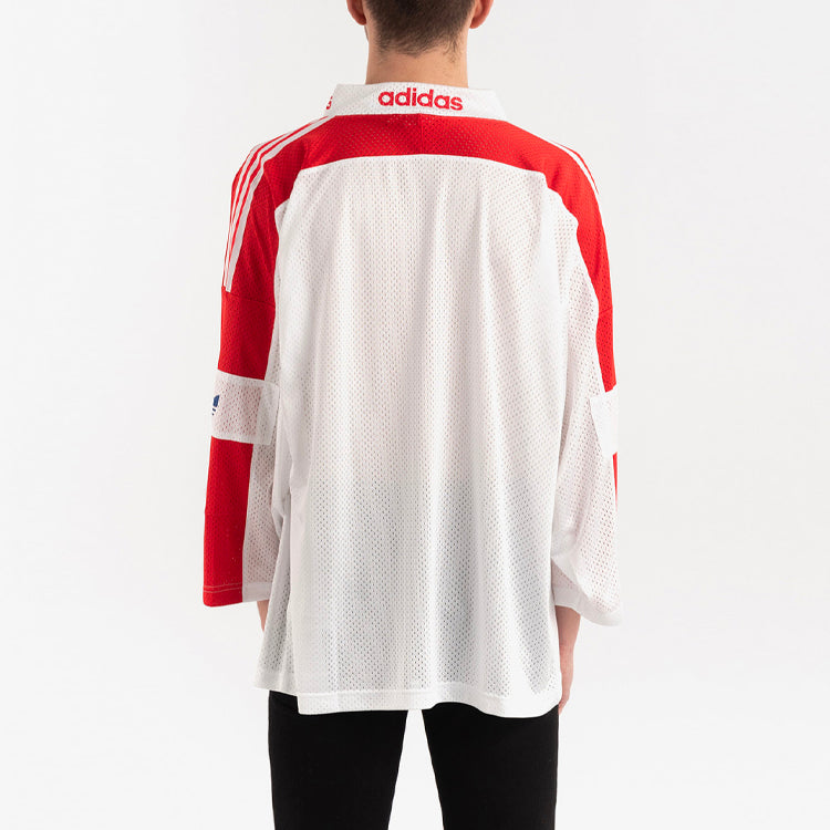 adidas originals Blueliner Trefoil Mesh Sleeve White Red FM1586