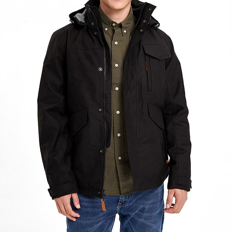 Men's Timberland Solid Color Stay Warm Jacket Black A1GF1001