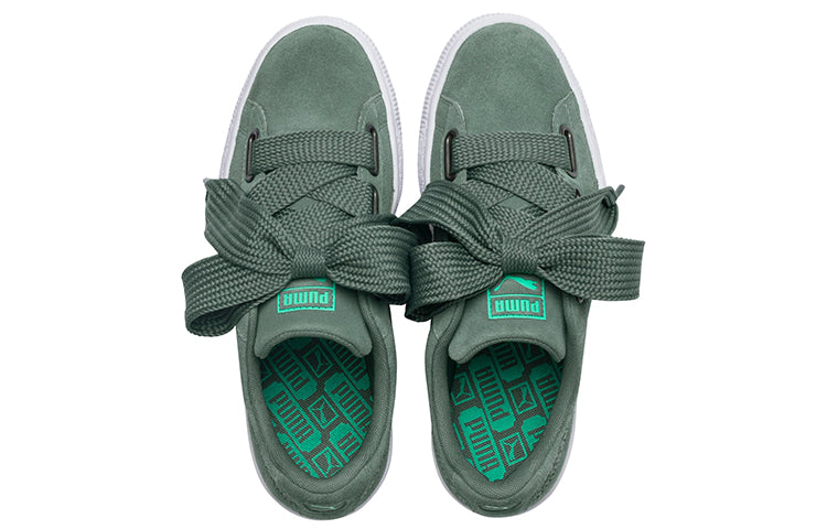 (WMNS) PUMA Suede Heart Street 2 Green 366780-02