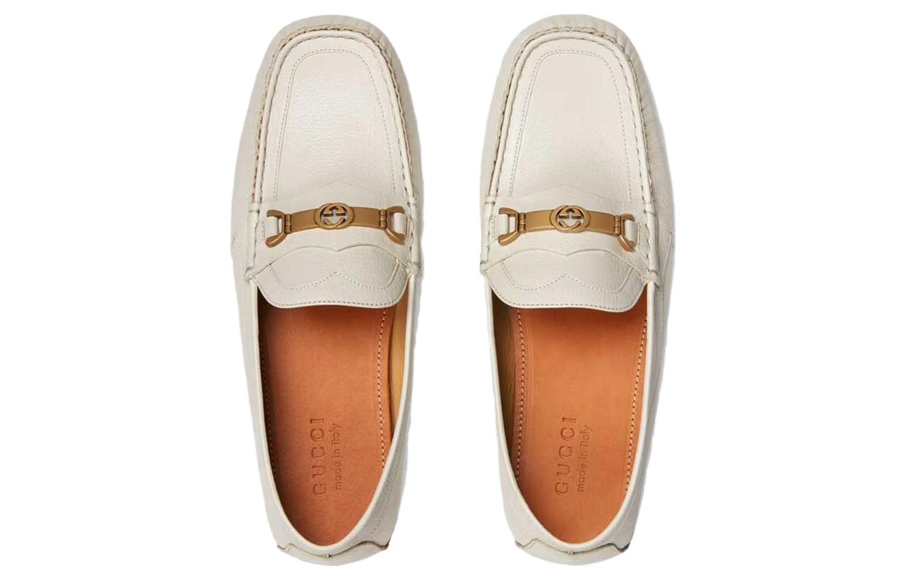 Gucci Interlocking G Loafers 'White' 655519-1XO00-9022