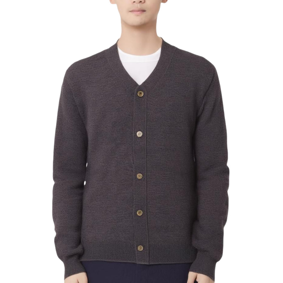 COMME des GARCONS PLAY FW25 x Invader Double Pixel Heart Cardigan 'Gray' AZ-N088-051-3