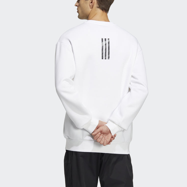 adidas x Transformers Crossover Limited Pattern Printing Round Neck Pullover Long Sleeves White HM7450