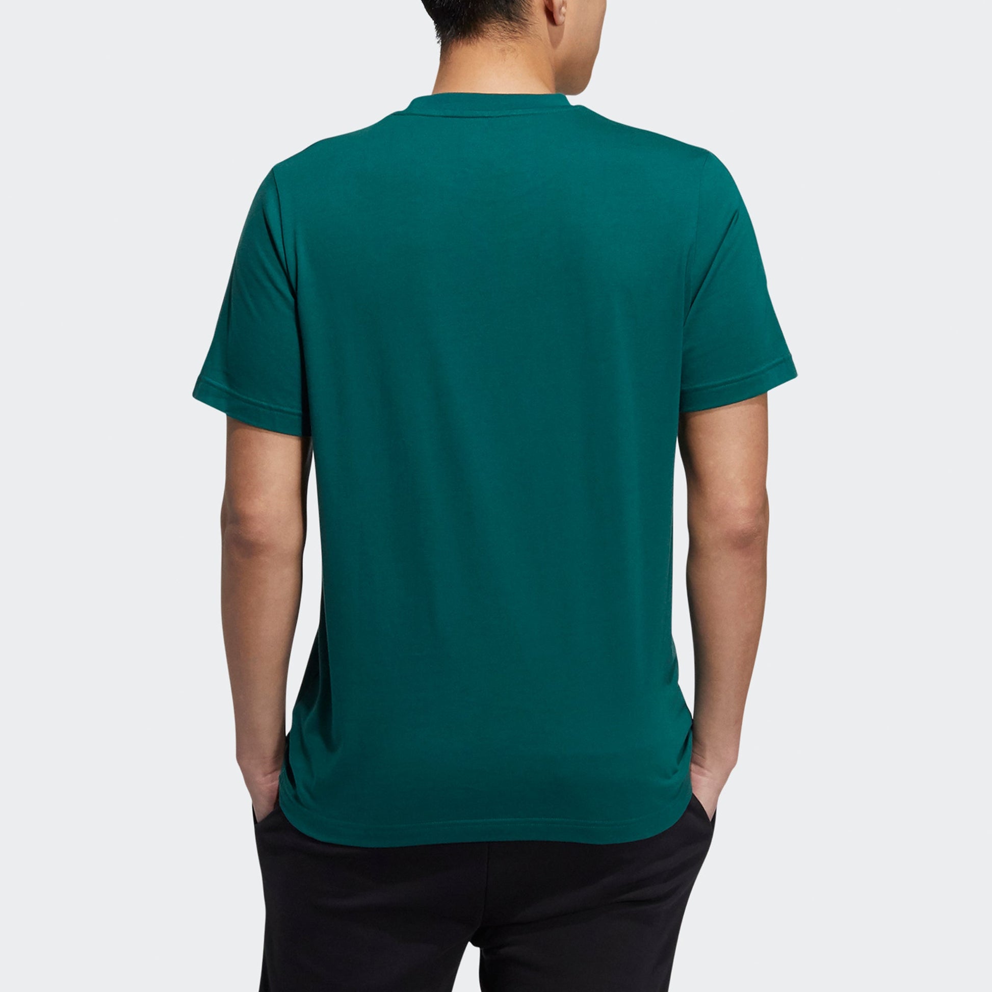 adidas neo M Ce 3s Tee Stripe Logo Sports Round Neck Short Sleeve Green HC9950