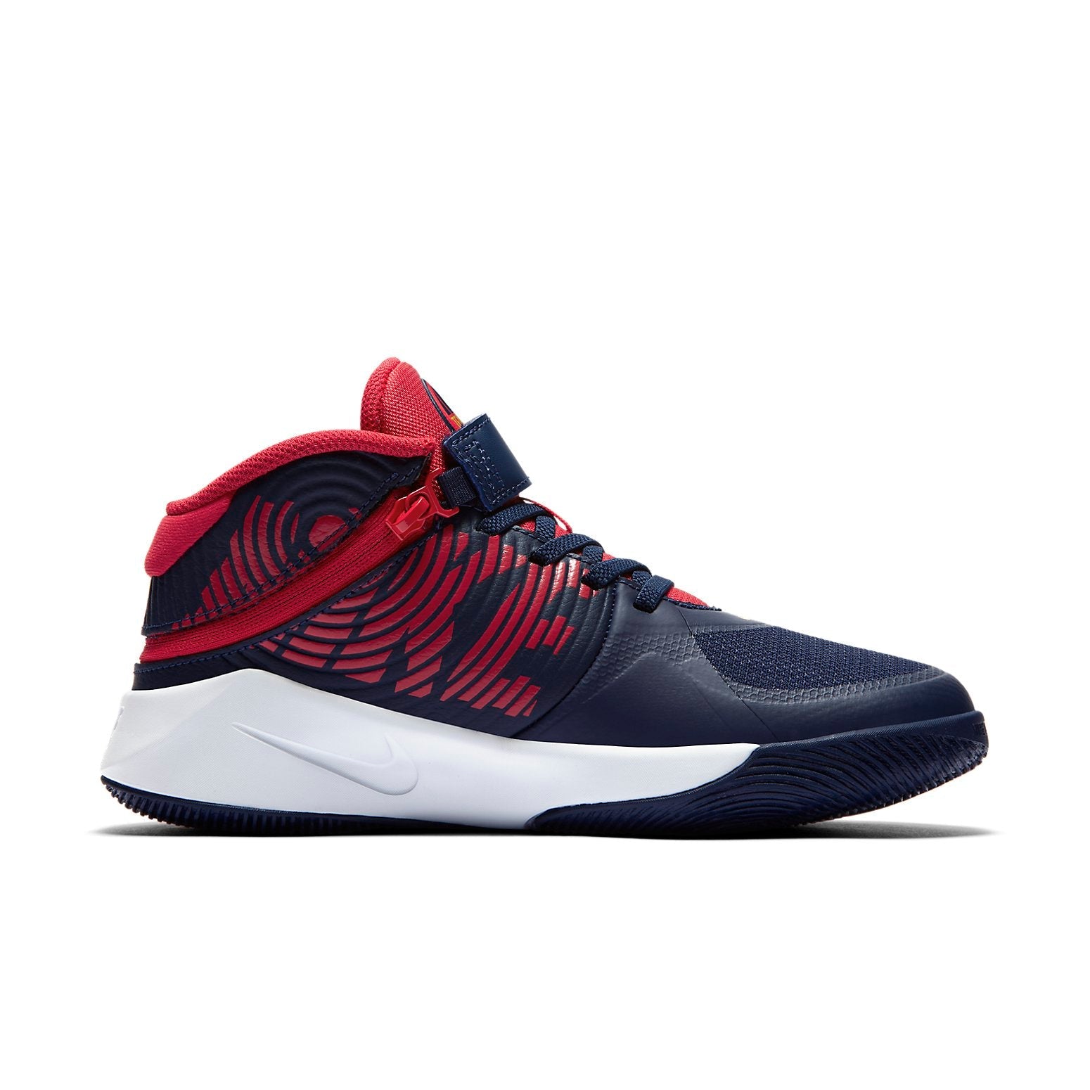 (GS) Nike Team Hustle D9 FlyEase 'Midnight Navy University Red' BV2952-400
