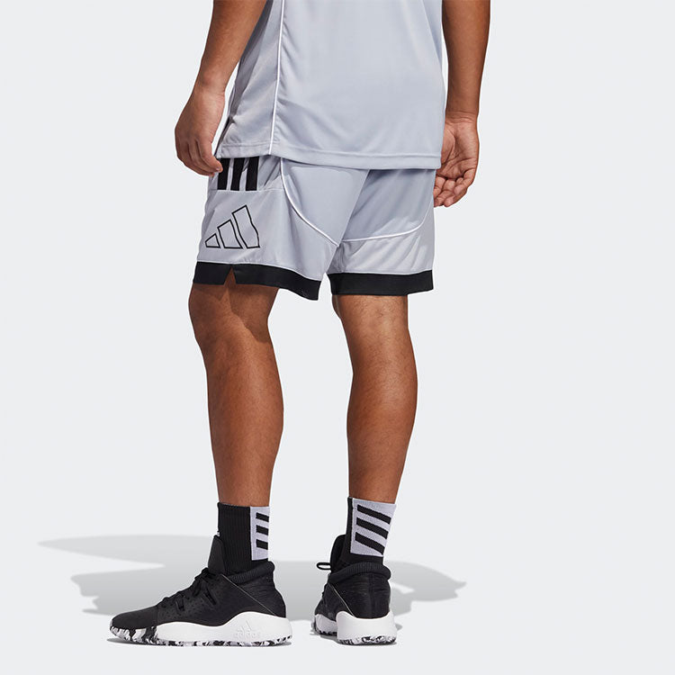 adidas Creator 265 2.0 Sports Basketball Shorts Silver Gray GK8376