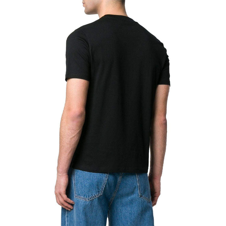 Balenciaga Basic Small Logo Round Neck Short Sleeve Unisex Black 556151TYK281000