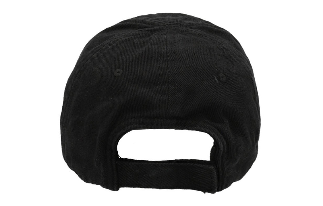 Balenciaga Hat Notch Logo Visor Cap 'Black' 697748410B21077