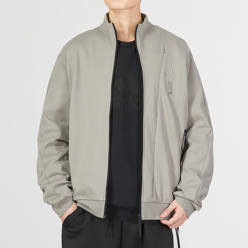 adidas Wuji Knit Woven Jacket 'Olive Green' IA8128