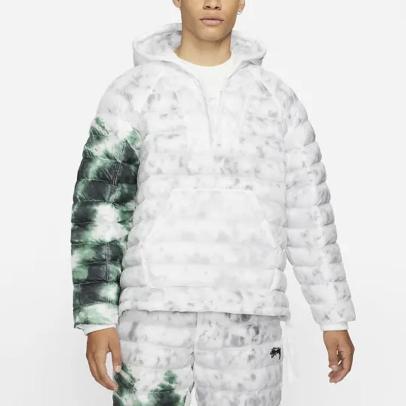 Stussy x Nike Insulated Pullover Jacket 'White Gorge Green' DC1084-101