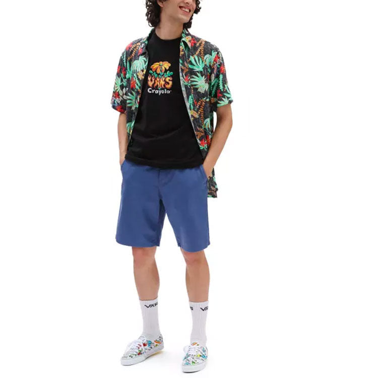 Vans x Crayola Hot Flower T-Shirt 'Black' VN0A7SOFYUY
