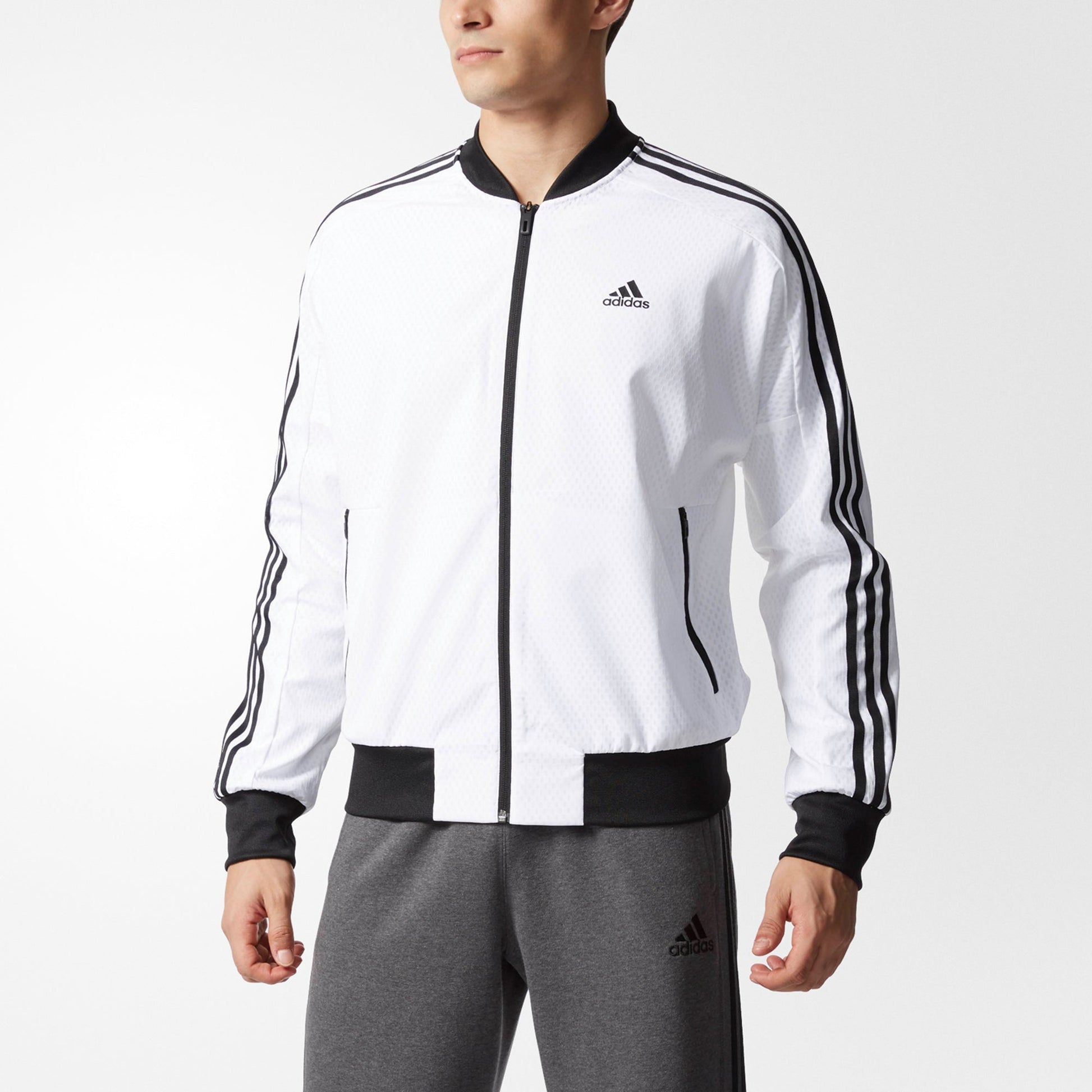 adidas Wb Enhanced Casual Sports Woven Jacket White BK5536