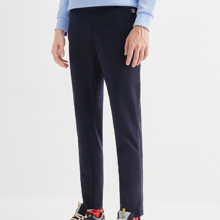 FILA Knit Straight Casual Sports Pants Blue F11M028610F-NV
