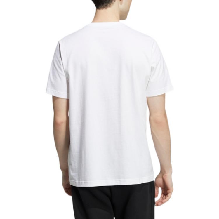 adidas neo Casual Sports Camouflage Logo Short Sleeve White HC9711