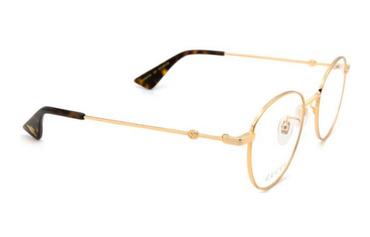 (WMNS) Gucci Bee Webbing Optical Frame Gold Color GG0607OK-001